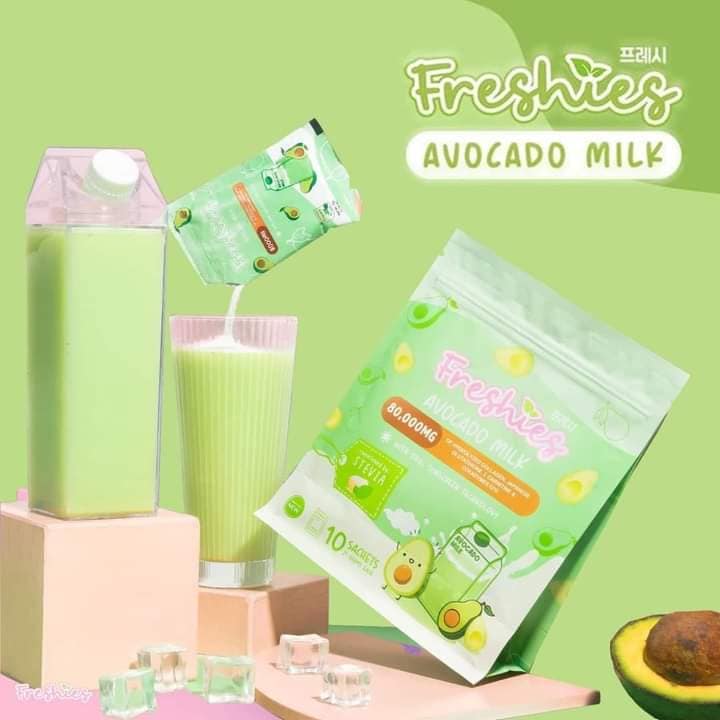 Jujuglow Freshies Avocado Milk Collagen Drink