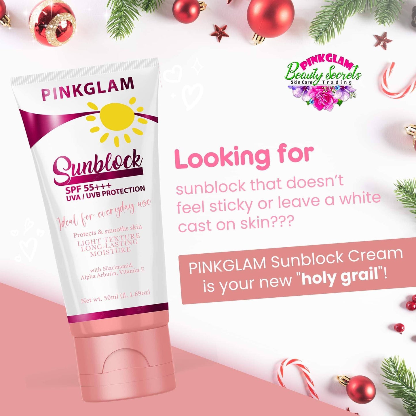 Pinkglam Beauty Sunblock BB Cream SPF 50+